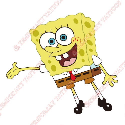 SpongeBob SquarePants Customize Temporary Tattoos Stickers NO.856